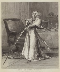 Scene fra Richelieu, på Lyceum Theatre af David Henry Friston