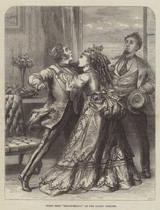 Scene fra Shilly-Shally, på Gaiety Theatre af David Henry Friston
