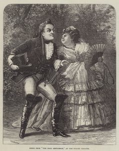 Scene fra The Poor Gentleman, på Strand Teatret af David Henry Friston