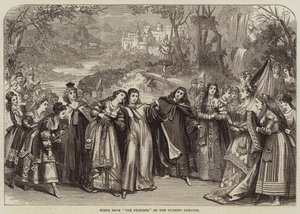 Scene fra Prinsessen, ved Det Olympiske Teater af David Henry Friston