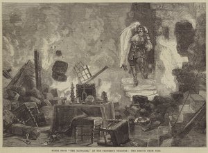 Scene fra The Raparee, på Princess Theatre, Rescue from Fire af David Henry Friston