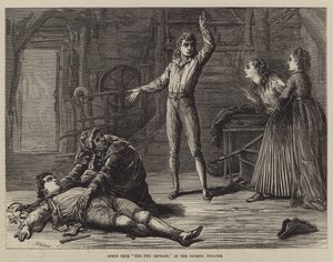 Scene fra De to forældreløse børn på det olympiske teater af David Henry Friston