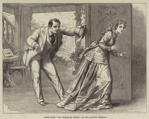 Scene fra The Woman in White, på det olympiske teater af David Henry Friston