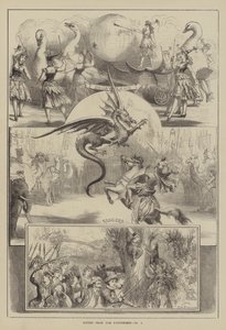 Scener fra Pantomimes af David Henry Friston