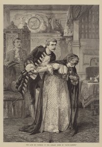 Den afdøde Mr Sothern i biblioteksscenen i David Garrick af David Henry Friston