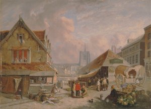 Det gamle fiskemarked, Norwich af David Hodgson