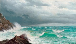 Fistral Bay, Cornwall, 1885