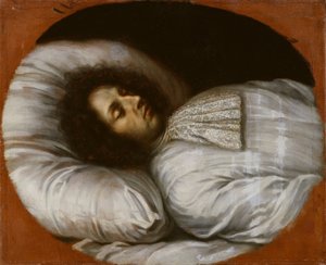 Karl XI (1655–1697), konge af Sverige, palatinsk greve af Zweibrücken, på sit dødsleje, 1697 af David Klöcker Ehrenstrahl