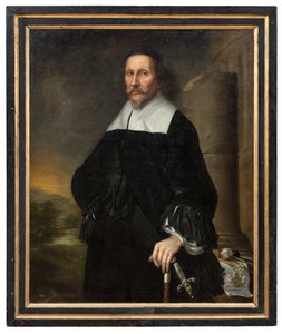 Georg Stiernhielm (1598-1672), rigsantikvar, rigsarkivar og digter, 1663 af David Klöcker Ehrenstrahl