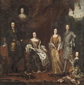 Karl XI, konge af Sverige, med familie af David Klöcker Ehrenstrahl