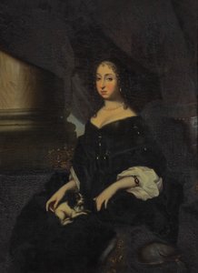 Portræt af Hedvig Eleonora af Holstein-Gottorp (1636-1715) label QS:Lsv, »Portræt af Hedvig Eleonora"label QS:Len,"Portræt af Hedvig Eleonora af Holstein-Gottorp (1636-1715)" af David Klöcker Ehrenstrahl