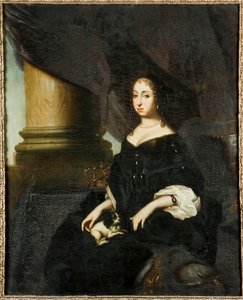 Portræt af Hedvig Eleonora af Holsten-Gottorp 1636-1715, dronning af Sverige, ca. 1670.