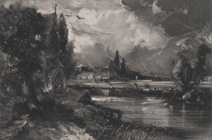 En Mølle, 1829. af David Lucas