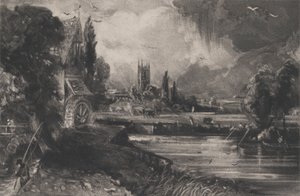 En Mølle, 1832. af David Lucas