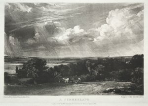 Forskellige emner af landskab, karakteristisk for engelsk sceneri...A Summerland, 1831. af David Lucas