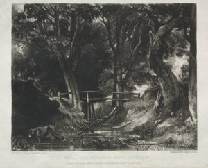 Forskellige Landskabsfag, Karakteristisk for Engelsk Scenery fra Billeder..., 1830. af David Lucas