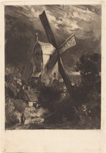 Mølle nær Brighton af David Lucas after John Constable