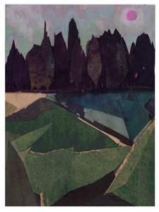 Faron Clearing, 2021 (blandet medie) af David McConochie