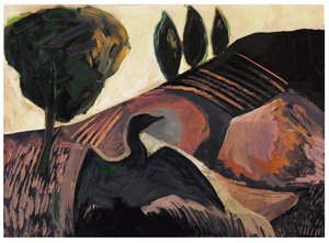 Outer Marshes, 2023 (blandede medier) af David McConochie