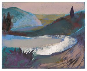 Winding Hillside Road, 2023 (blandet medie)