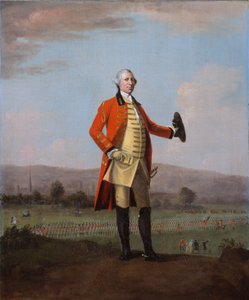 Sir Armine Wodehouse, MP, ved en anmeldelse af hans regiment nær Norwich, 1759 ca.
