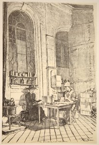 En VAD-rastestation, illustration fra 
