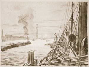 Et hospitalsskib på en base, illustration fra 