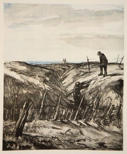En ødelagt skyttegrav, illustration fra 