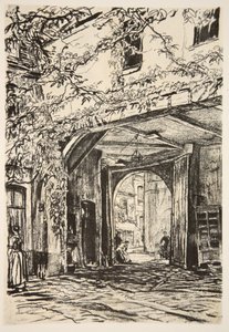 Et mødested for hæren i Frankrig, illustration fra 