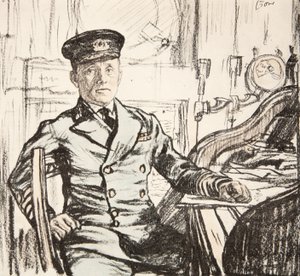 Kaptajn Cyril Fuller RI Navy, illustration fra 