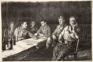 Gordon Highlander officersmesse, illustration fra 