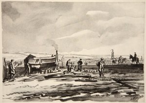 På Somme: Mudder, illustration fra 