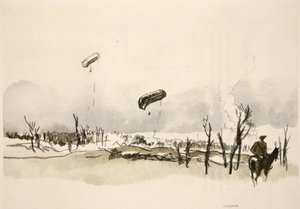 På Somme: Pølseballoner, illustration fra 