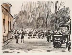 Scottish Pipers, illustration fra 