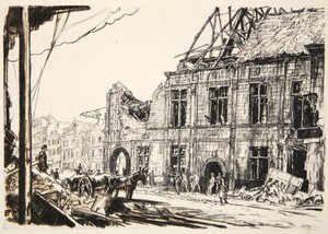 Rådhuset i Peronne, illustration fra 