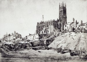 York Road, Leeds (radering) af David Muirhead Bone