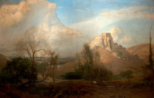 Længe efter, Corfe Castle, Dorset, 1894 af David Murray