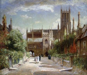 The Vicars" Close, Wells Cathedral, 1924