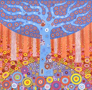 Kaleidoforest, 2018 (akryl på lærred)