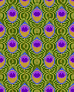 Peacock Yellow, 2019 (mixed media digital) af David Newton