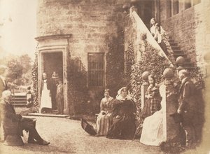 Bonaly Towers. Lord Cockburns hjem, 1843-47. Skabere: David Octavius Hill, Robert Adamson, Hill & Adamson. af Hill and Adamson