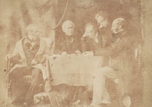 Sir David Brewster, Earle Monteith, Dr. Welsh & Two Others, 1843-47. Skabere: David Octavius Hill, Robert Adamson, Hill & Adamson. af Hill and Adamson