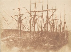 St. Andrews. Skibe i Havnen, 1843-47. Skabere: David Octavius Hill, Robert Adamson, Hill & Adamson. af Hill and Adamson