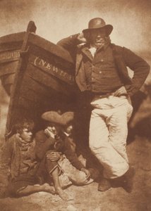 James Linton og Three Boys, Newhaven af David Octavius Hill