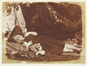 The Bedfellows, ca. 1843-47 (saltet papirtryk fra calotype negativ) af David Octavius Hill
