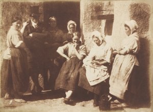 En Newhaven Pilots hyttedør af David Octavius Hill and Robert Adamson