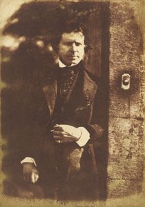 David Octavius Hill ved porten til Rock House, Edinburgh