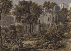Dunfermline Abbey (chromolitho)