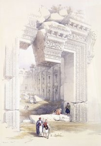 Baalbec, 7. maj 1839, ca. 1842-1849 af David Roberts