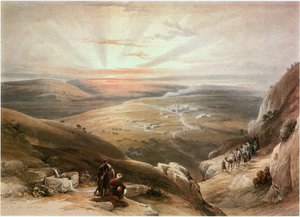 Canaa, Galilæa, Israel (gravering) af David Roberts
